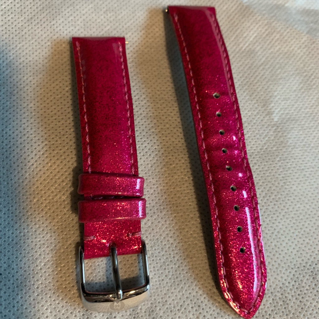 Michele Brand Pink Glitter Watch Strap Medium 25$